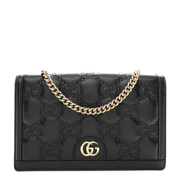 Gucci Calfskin Gg Matelasse Chain #238357G11B